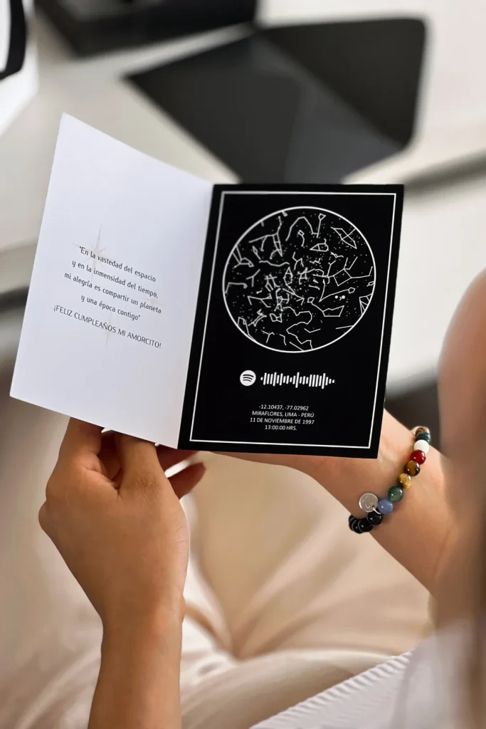 regalo emocional tarjeta personalizada