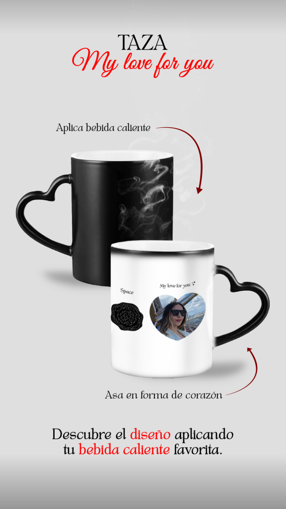 Taza mágica "My Love For You"
